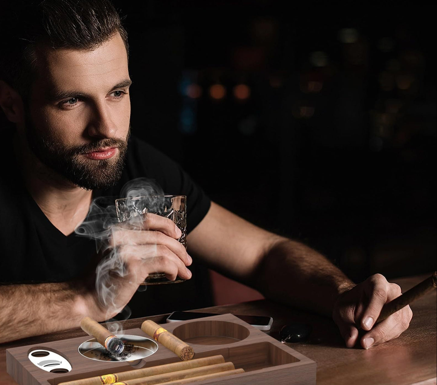 Cutie din lemn pentru trabucuri